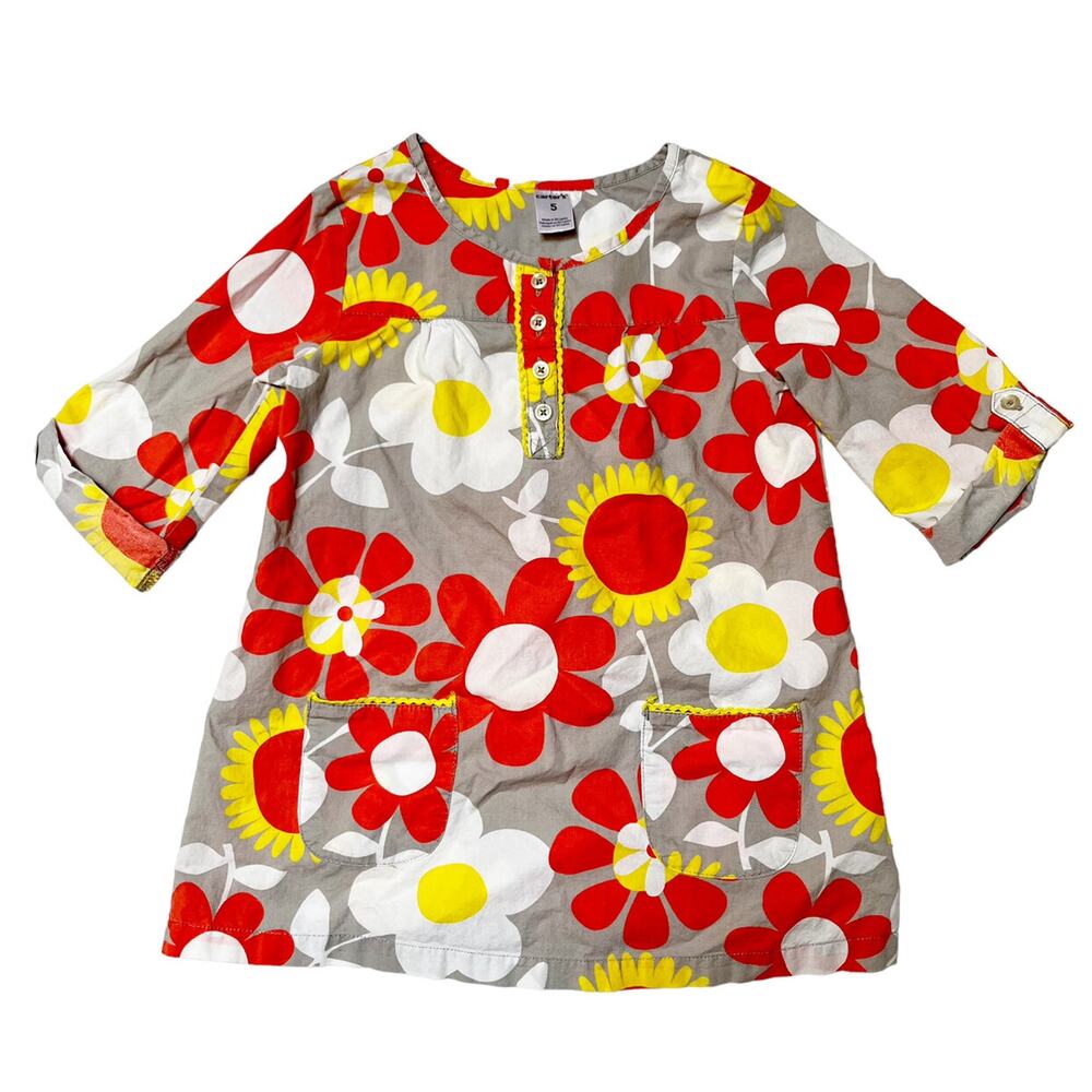 Carter's Retro Floral Tunic Dress Size 5